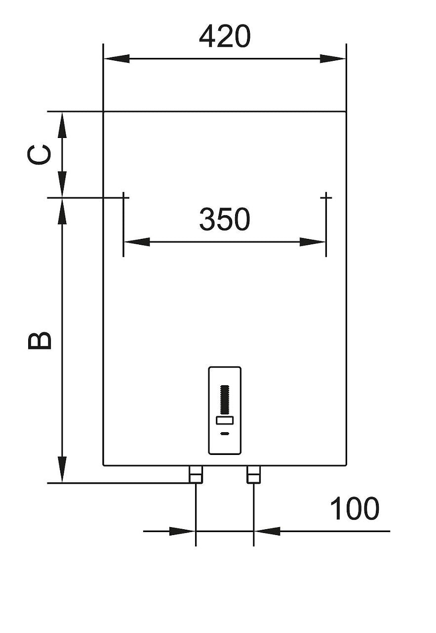 Accumulateur d'eau chaude Electrique 80 litres type OTG 80 S EVENES