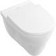 fond plat-WC V+B O.Novo, suspendu au mur, 360x360x560mm, blanc