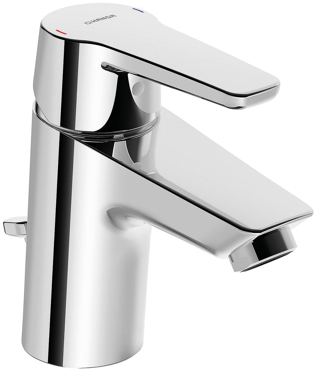 Mitigeur de lavabo Hansa Hansapolo saillie 103 mm chromé