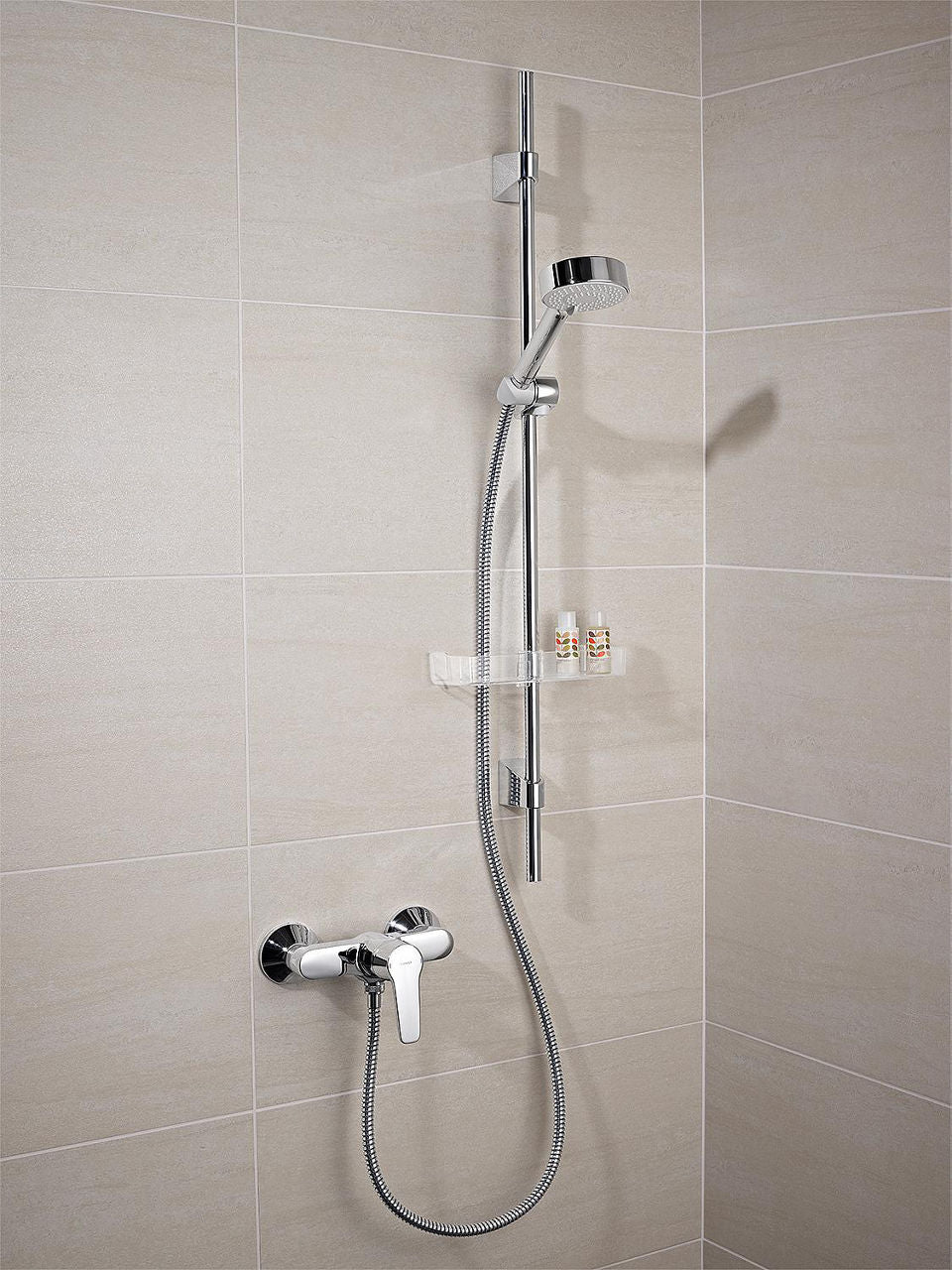 Mitigeur douche apparent Hansa Hansapolo saillie 145 mm chromé