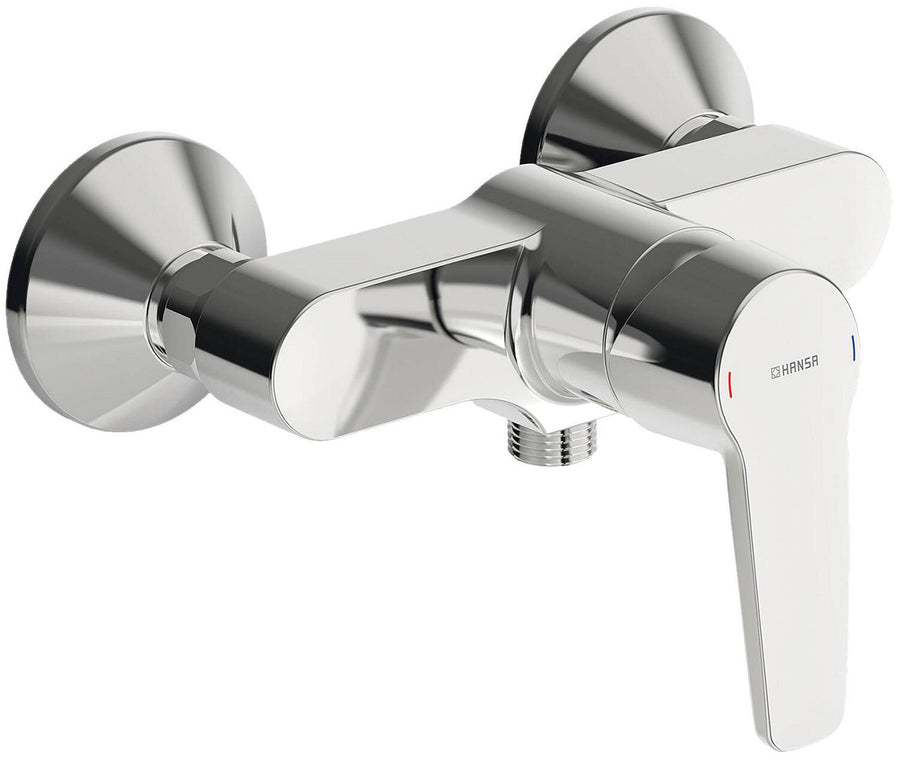 Mitigeur douche apparent Hansa Hansapolo saillie 145 mm chromé