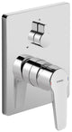 Mitigeur bain/douche encastré Hansa Hansapolo rosace 150x185 mm chromé