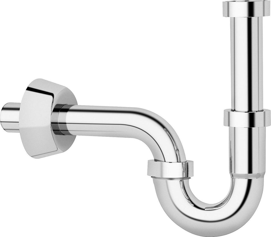 Siphon tubulaire pour lavabo ABS chromé