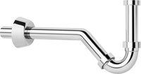 Siphon tubulaire en plastique chromé 1 1/4" DN32 modèle bidet