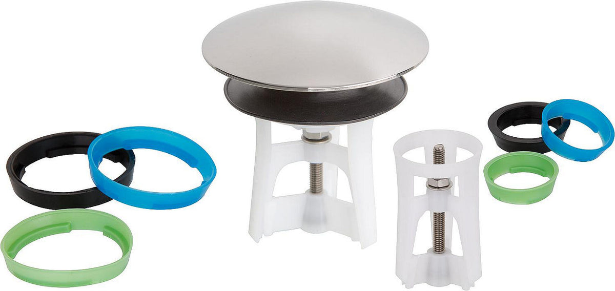 Bouchon d'évacuation de rechange UP&Down pour garnitures 30mm (1") et 38mm (1¼"), plastique chromé