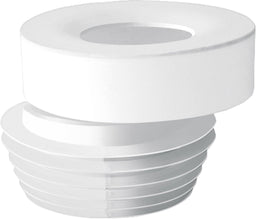 Raccord de WC excentrique 20 mm Ø 100-110 mm, couleur : blanc