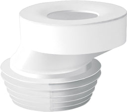 Raccord de WC excentrique 40 mm Ø 90-110, couleur : blanc