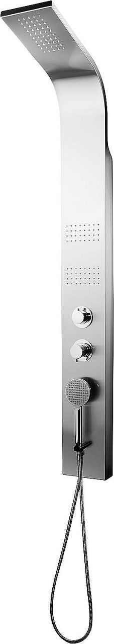 Thermostatisches Duschpaneel Esila mit seitlichen Düsen, Edelstahl poliert, 180x1550x450mm