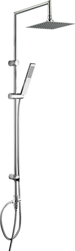 Colonne de douche Eskil avec douchette et pomme de tête 200x200mm chrome