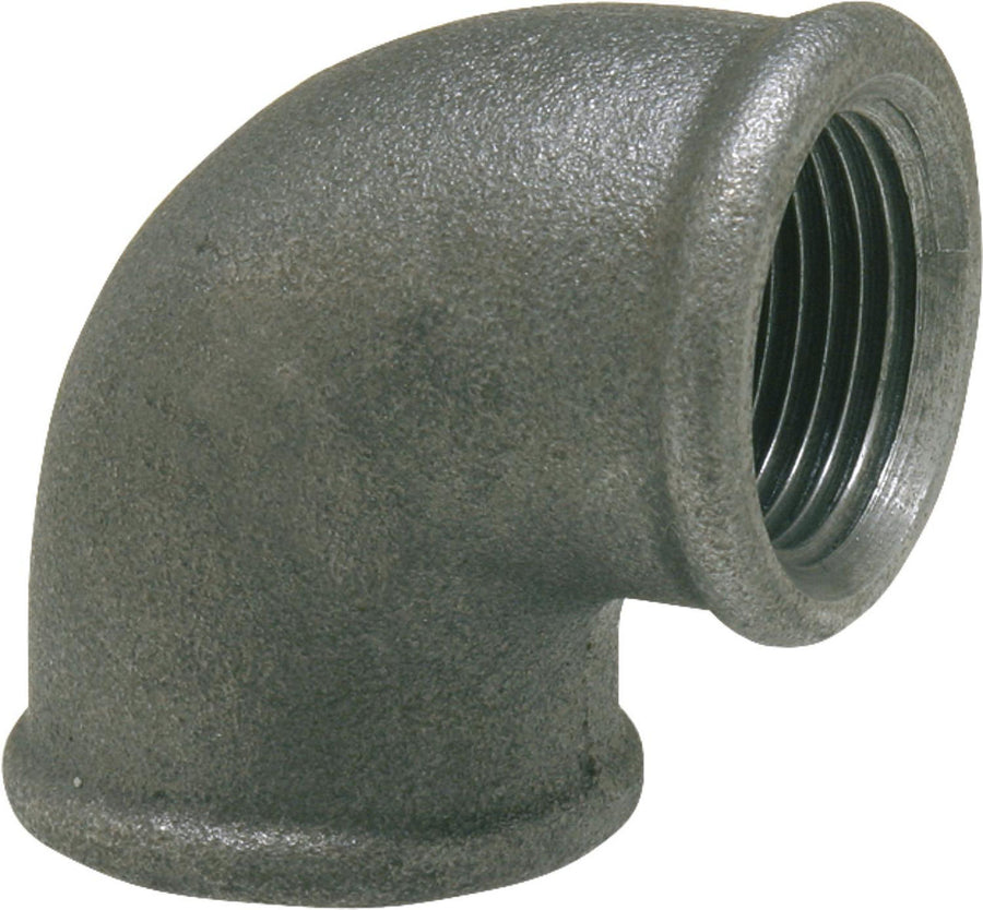 Raccord en fonte malléable, noir Raccord coudé (FF x Mâle) type 98 (F/F) [93 087 40]