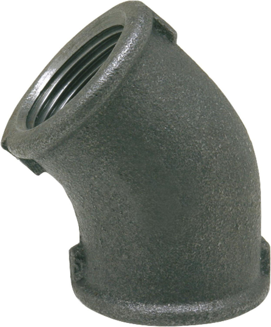 Raccord en fonte malléable, noir Raccord coudé (FF x Mâle) type 98 (F/F) [93 087 90]