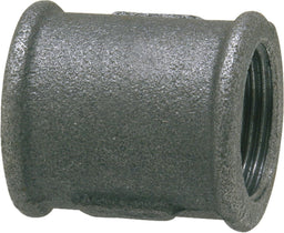 Raccord en fonte malléable, noir Manchon (Femelle) Type 270