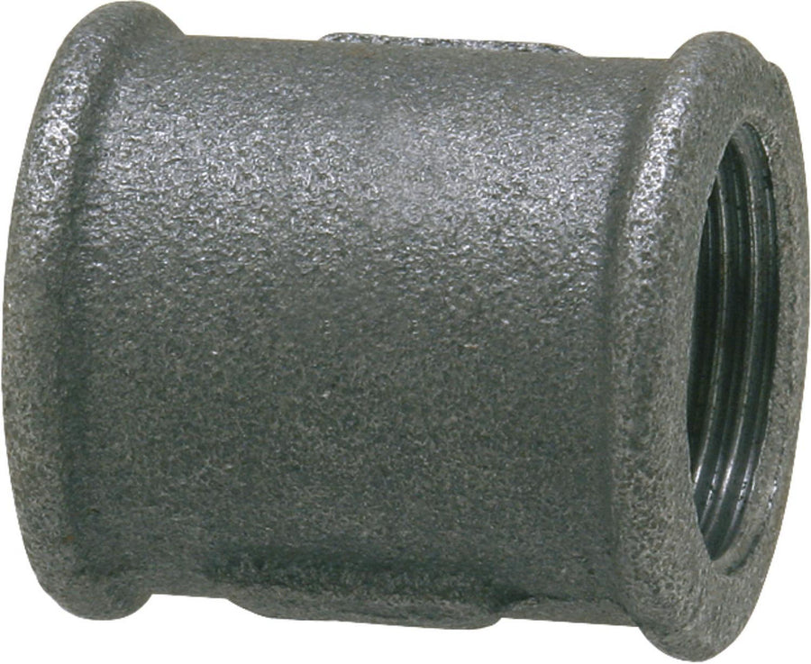 Raccord en fonte malléable, noir Manchon (Femelle) Type 270