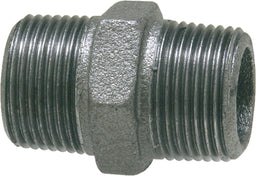 Raccord en fonte malléable, noir Double mamelon (Mâle) Type 280