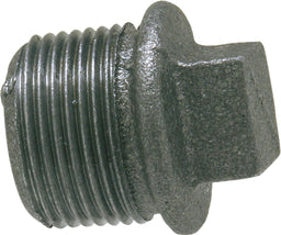 Raccord en fonte malléable, noir Bouchon avec collerette (Mâle) Type 290