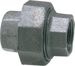 Raccord à visser (f x f) type 340, en fonte malléable, noir (F/F)