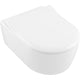 Pack combiné V&B Avento WC suspendu à fond creux + Abattant WC Slim- Seat Sofclose, blanc