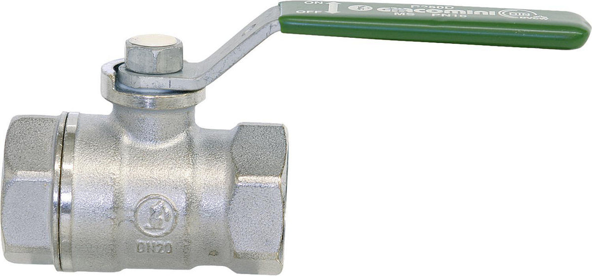Robinet à boisseau sphérique eau potable Giacomini femelle × femelle PN 16, poignée à levier