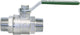 Robinet à boisseau sphérique eau potable Giacomini mâle × mâle, poignée à levier acier