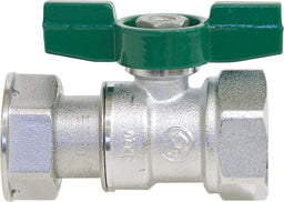 Robinet à boisseau sphérique eau potable Giacomini femelle × écrou tournant, poignée papillon