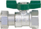 Robinet à boisseau sphérique eau potable Giacomini femelle × écrou tournant, poignée papillon