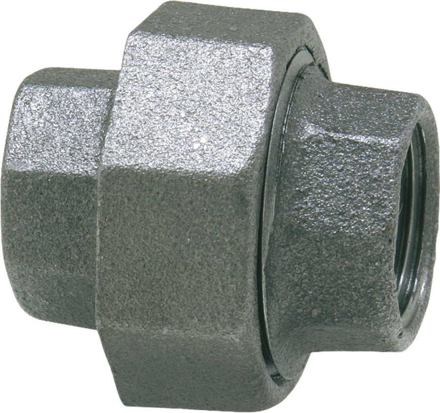 Raccord à visser (f x f) type 340, en fonte malléable, noir dès 1/2"