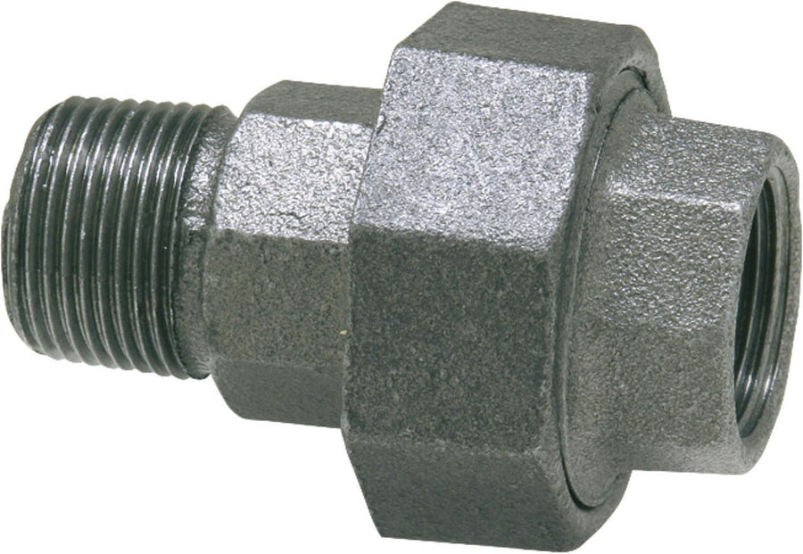 Raccord à visser (f x f) type 340, en fonte malléable, noir (F/M) [93 091 51]
