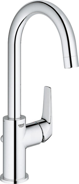 Mitigeur de lavabo Grohe Bauflow L-Size saillie 140 mm chromé