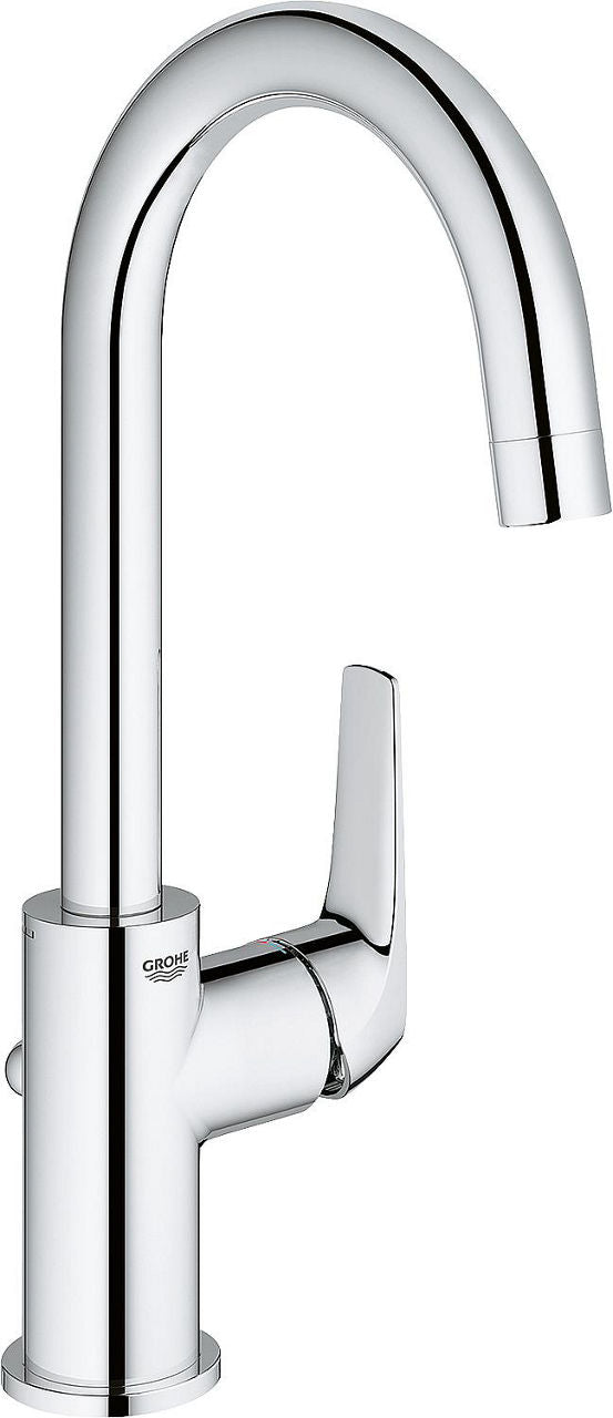 Mitigeur de lavabo Grohe Bauflow L-Size saillie 140 mm chromé