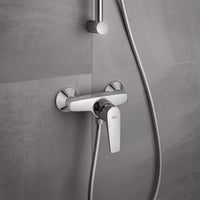 Mitigeur douche apparent Grohe Bauflow saillie 157 mm chromé