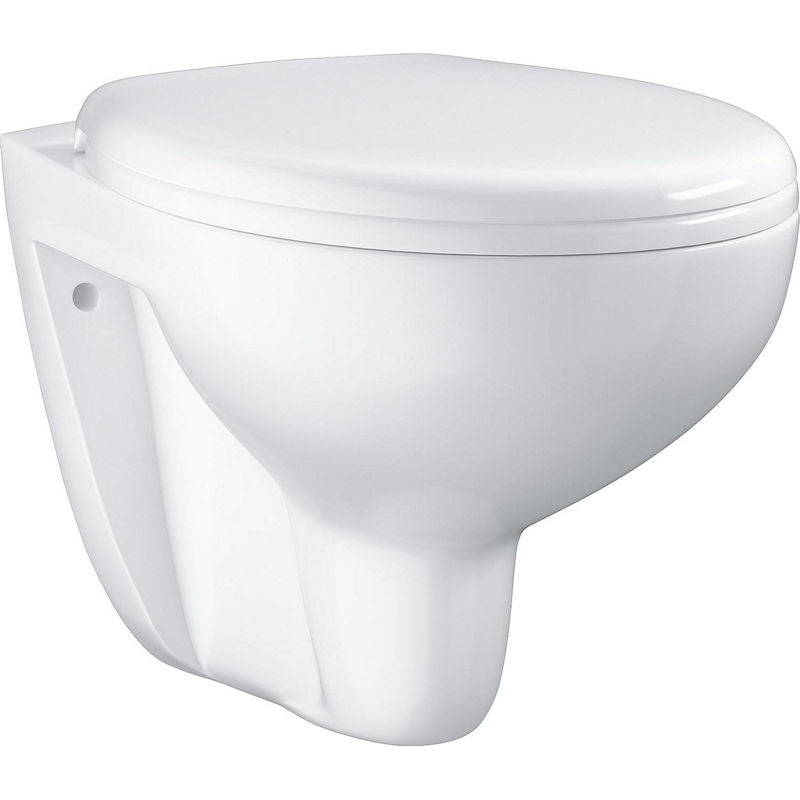 WC suspendu à fond creux Grohe Bau L x H x P : 368x363x531 mm sans bride de rinçage céramique blanc