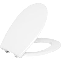Abattant WC Grohe Bau standard blanc charnière inoxe