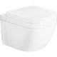 WC suspendu à fond creux Grohe Euro L x H x P : 374x631x540 mm sans bride de rinçage céramique blanc