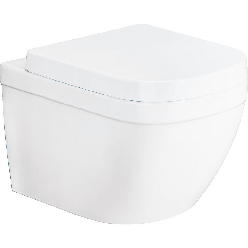 WC suspendu à fond creux Grohe Euro L x H x P : 374x631x540 mm sans bride de rinçage céramique blanc