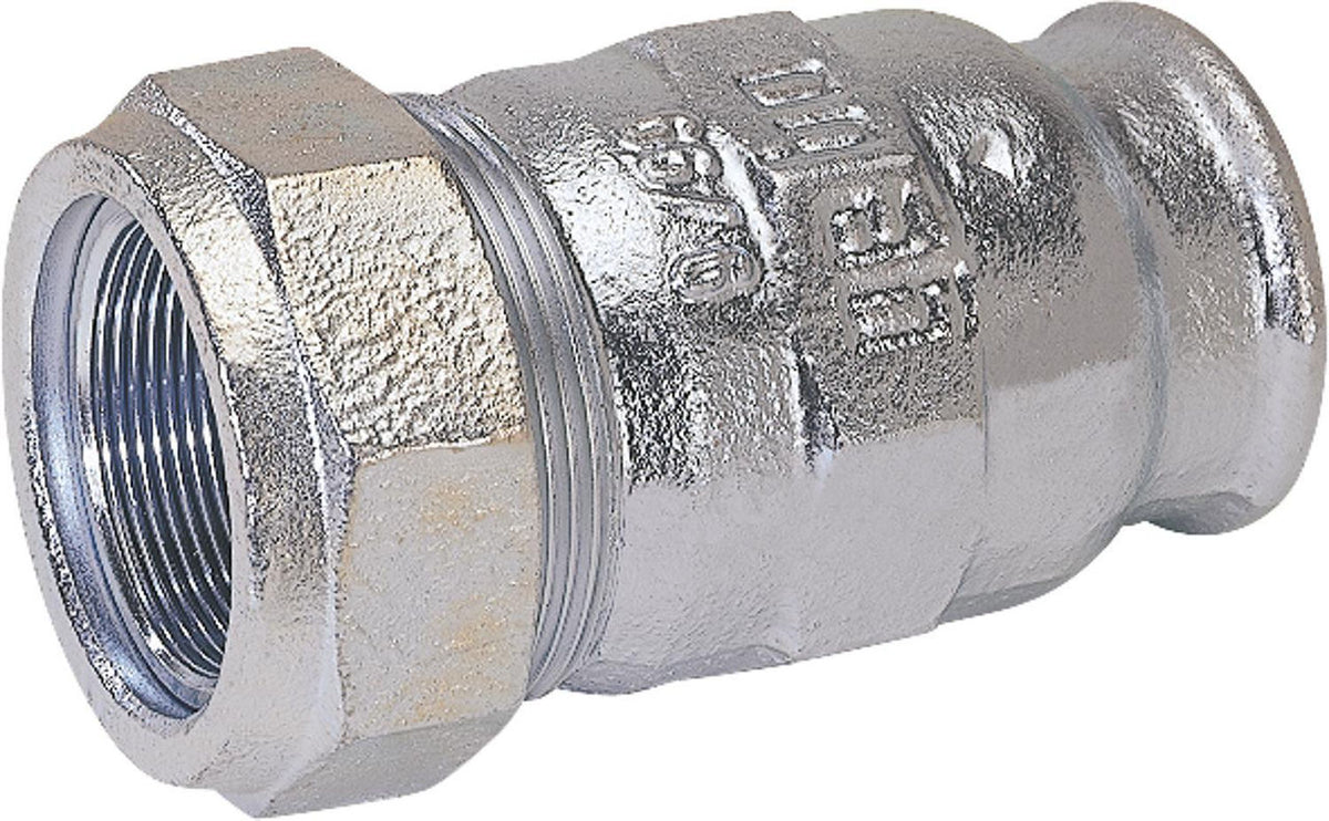 Raccord à compression en fonte malléable, embout femelle Type I pour eau et gaz Gebo