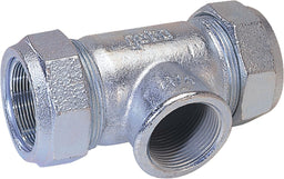 Té de compression en fonte malléable Type T pour eau et gaz Gebo
