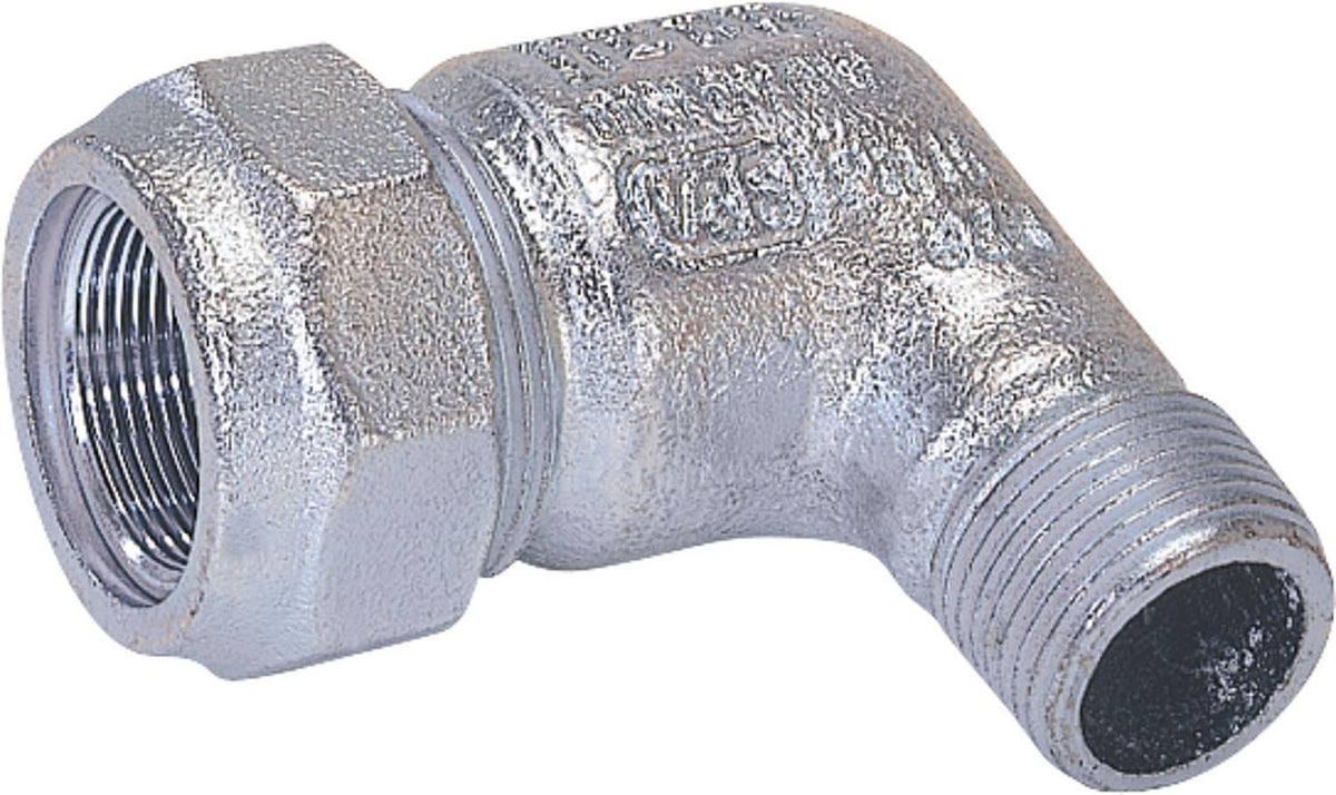 Coude 90° de compression en fonte malléable Type WA pour eau et gaz Gebo