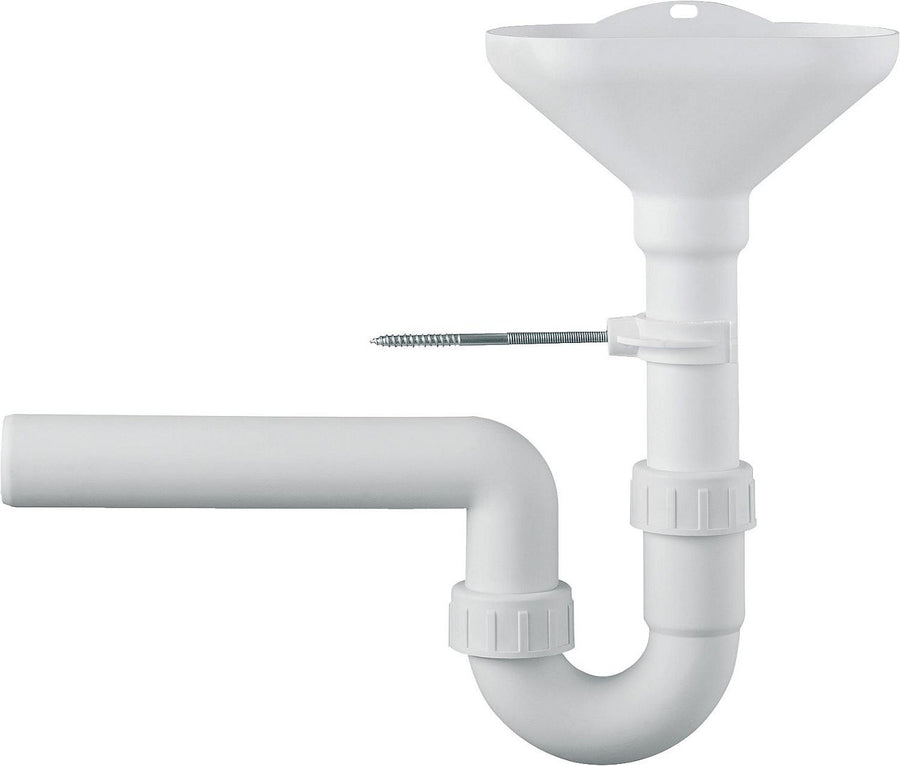 Siphon entonnoir avec fixation murale