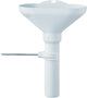 Entonnoir en plastique avec tube de réglage pour eau de fuite support mural inclus Otto Haas DN 40