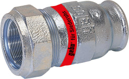 Raccord à compression en fonte malléable, embout femelle Type I pour eau Gebo