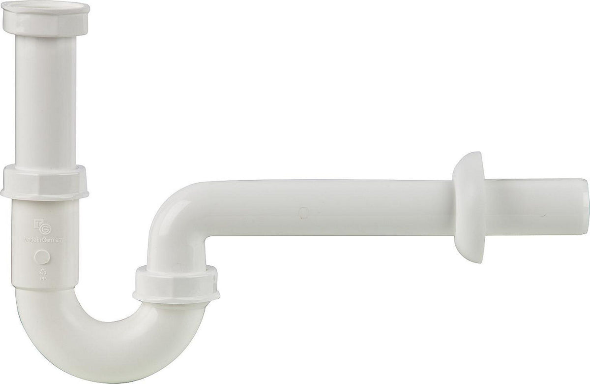 Siphon entonnoir DN 40 1 1/4", tube mural, L = 220 mm tube L = 140 mm / Ø 32 mm