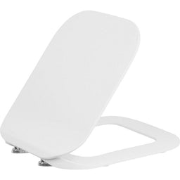 Abattant WC Ribeira,blanc,fermeture douce, en duroplaste,charnière inox