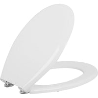 Abattant WC Tibali,blanc, fermeture douce, en duroplaste,charnière inox
