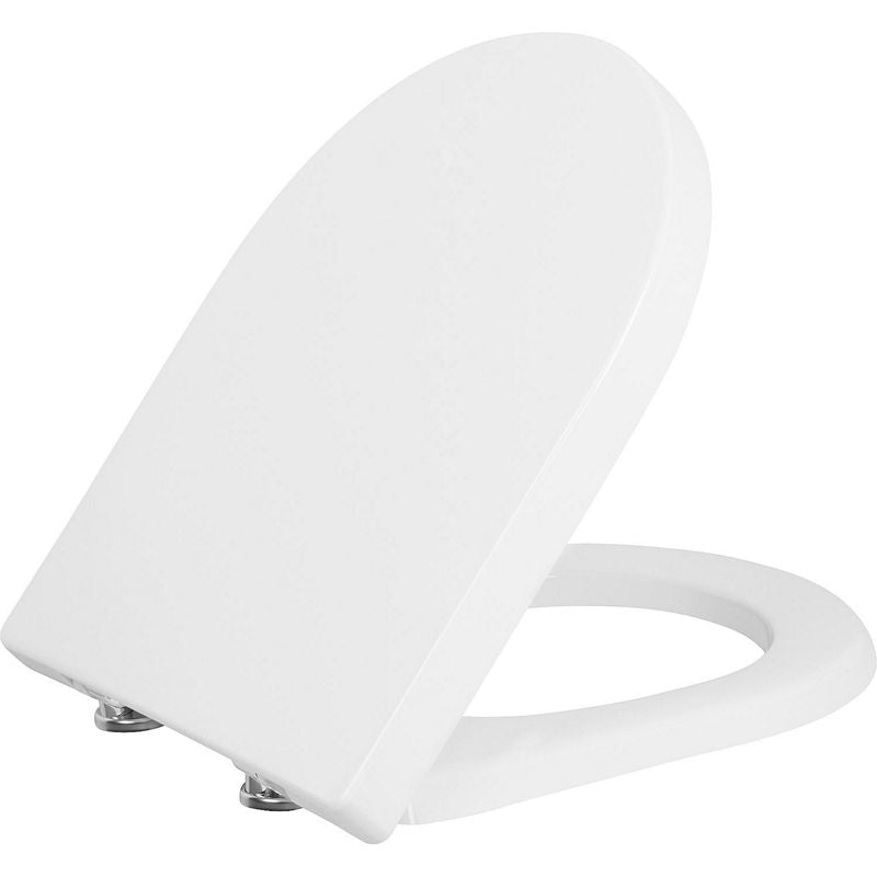 Abattant WC Jari fermeture douce en duroplaste blanc charnière inox