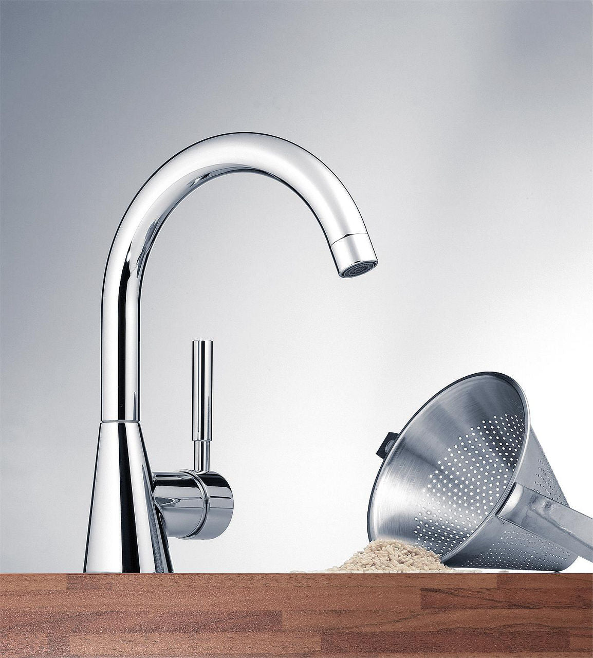 Mitigeur d'évier Heinrichschulte Vivana bec pivotant saillie 180 mm chromé