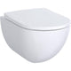 WC suspendu à fond creux Geberit Acanto blanc, sans bride de rinçage, avec Kera-Tect, L x P x H:350x510x335mm