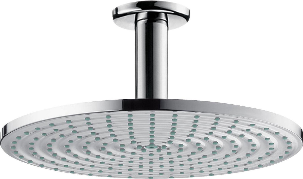Pomme de douche Hansgrohe Raindance AIR 1 jet Ø 240 mm chromé avec Air-Injection-Technologie avec raccord plafond