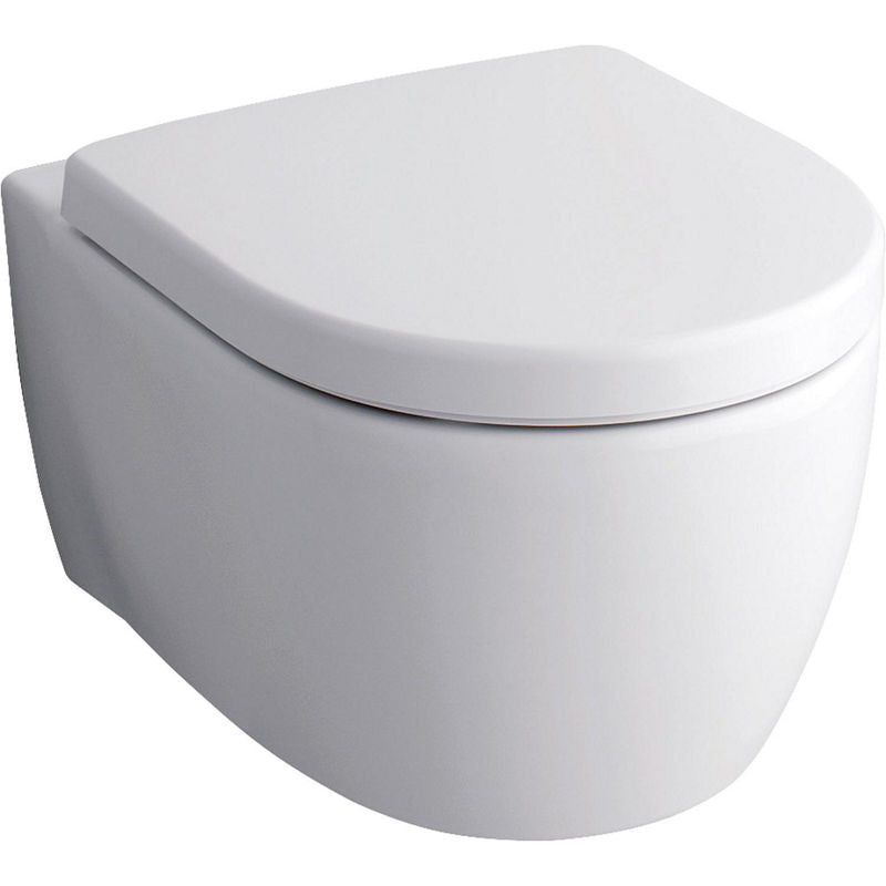 WC suspendu à fond creux Geberit iCon blanc, sans bride de rinçage L x H x P : 355x330x530mm
