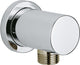 Coude de raccordement mural Grohe Rainshower DN15 Lineare avec rosace ronde chrome