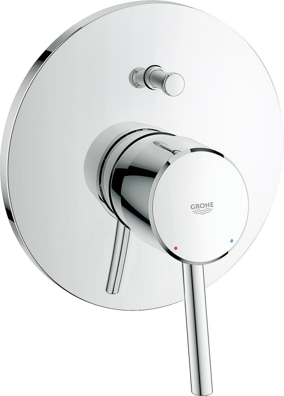 Mitigeur bain/douche encastré Grohe Concetto rosace Ø 158 mm chromé